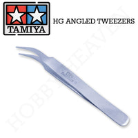 Tamiya Hg Angled Tweezers Round Tip 74108 - Hobby Heaven