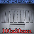 100x20mm Rectangle Plain Bases for Wargaming Miniatures 3d Print