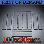 100x20mm Rectangle Plain Bases for Wargaming Miniatures 3d Print