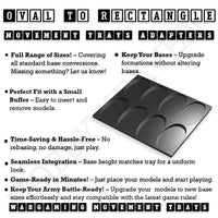 Oval to Rectangle Movement Tray Adapters
