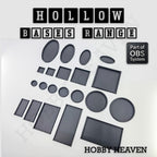 Hollow Bases Range  - Wargaming 3d Printed Bases (OBS System)
