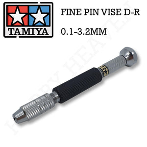 Tamiya Fine Pin Vise D-R 0.1-3.2mm 74112 - Hobby Heaven