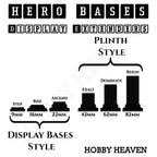 Open Basing System Hero Bases Display Extenders .stl Pack