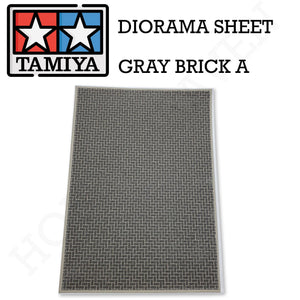 Tamiya Diorama Sheet (Gray Brick A) 87169 - Hobby Heaven