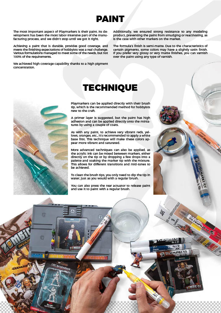 AK Interactive Playmarkers Paint Marker Singles – High-Quality Markers for Models & Miniatures