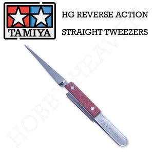 Tamiya Hg Reverse Action Straight Tweezers 74103 - Hobby Heaven