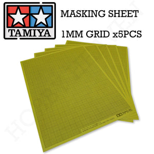Tamiya Masking Sheet 1Mm Grid X 5pcs 87129 - Hobby Heaven