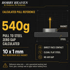 10mm x 1mm N42 Neodymium Disc Magnets