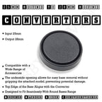 25mm to 28mm Round Base Converters ABS Plastic