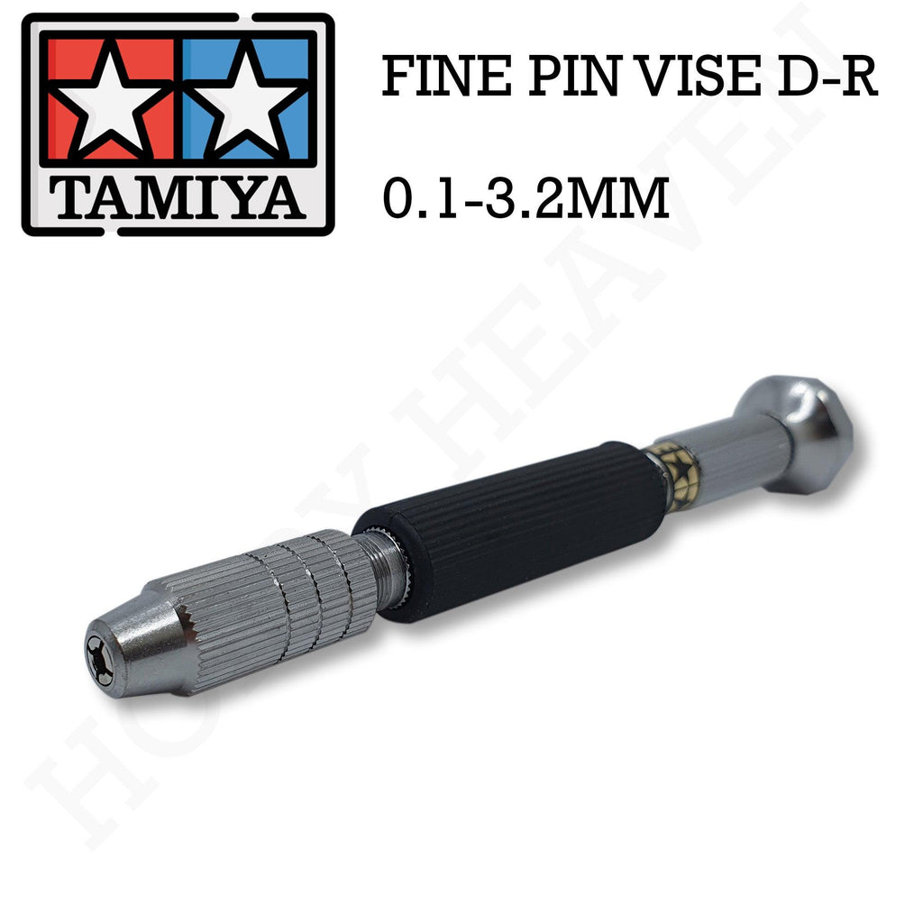 Tamiya Fine Pin Vise D-R 0.1-3.2mm 74112 - Hobby Heaven
