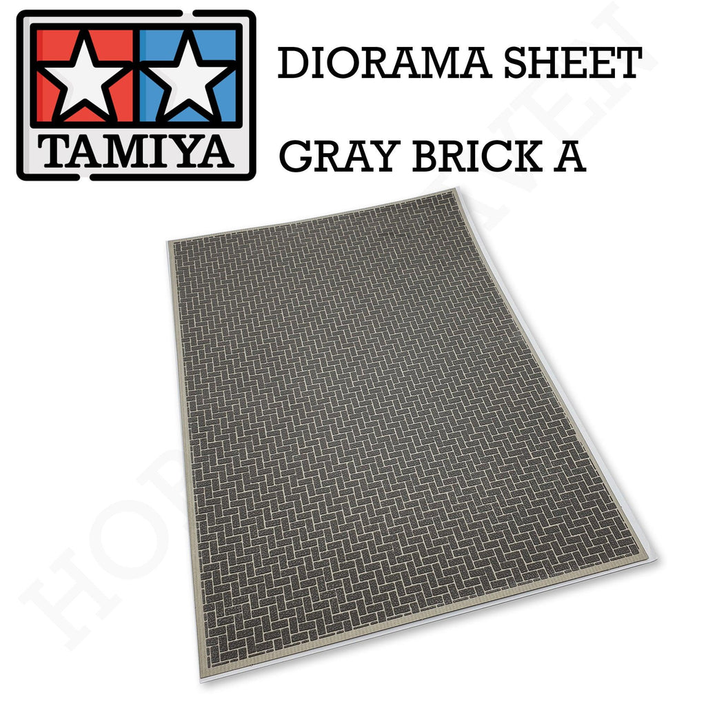 Tamiya Diorama Sheet (Gray Brick A) 87169 - Hobby Heaven