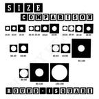 Round to Square Bases Shape and Size Converters 3d Print Full Range