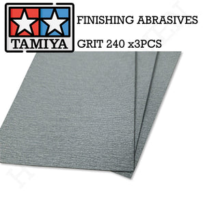 Tamiya Finishing Abrasive P240 X 3 87093 - Hobby Heaven