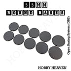 55mm Round Textured Bases 3d Printed Infinty Compatible