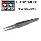 Tamiya Hg Straight Tweezers 74048 - Hobby Heaven