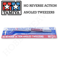 Tamiya Hg Reverse Action Angled Tweezers 74102 - Hobby Heaven