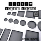Hollow Bases Range  - Wargaming 3d Printed Bases (OBS System)
