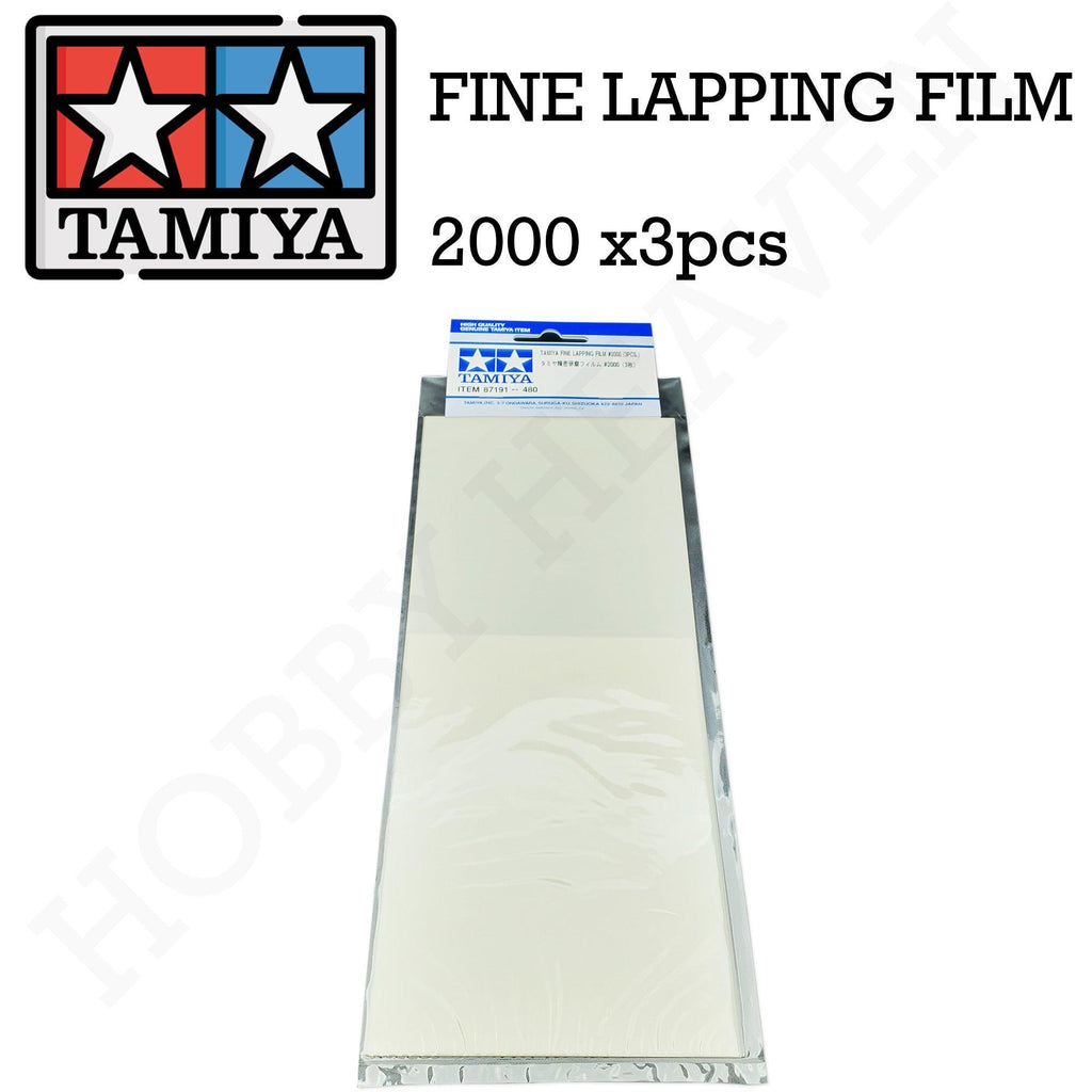 Tamiya Fine Lapping Film 2000X 3pcs 87191 - Hobby Heaven
