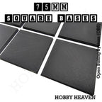 75mm Square Textured Bases 3d Printed