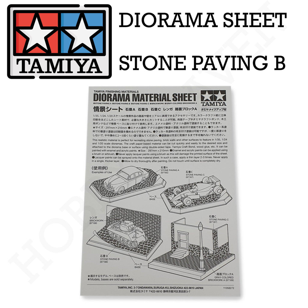 Tamiya Diorama Sheet Stone Paving B 87166 - Hobby Heaven