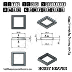 25–30mm Square Base Adapters | Injection Moulded | No Rebasing Required | Fits Popular Fantasy Miniatures