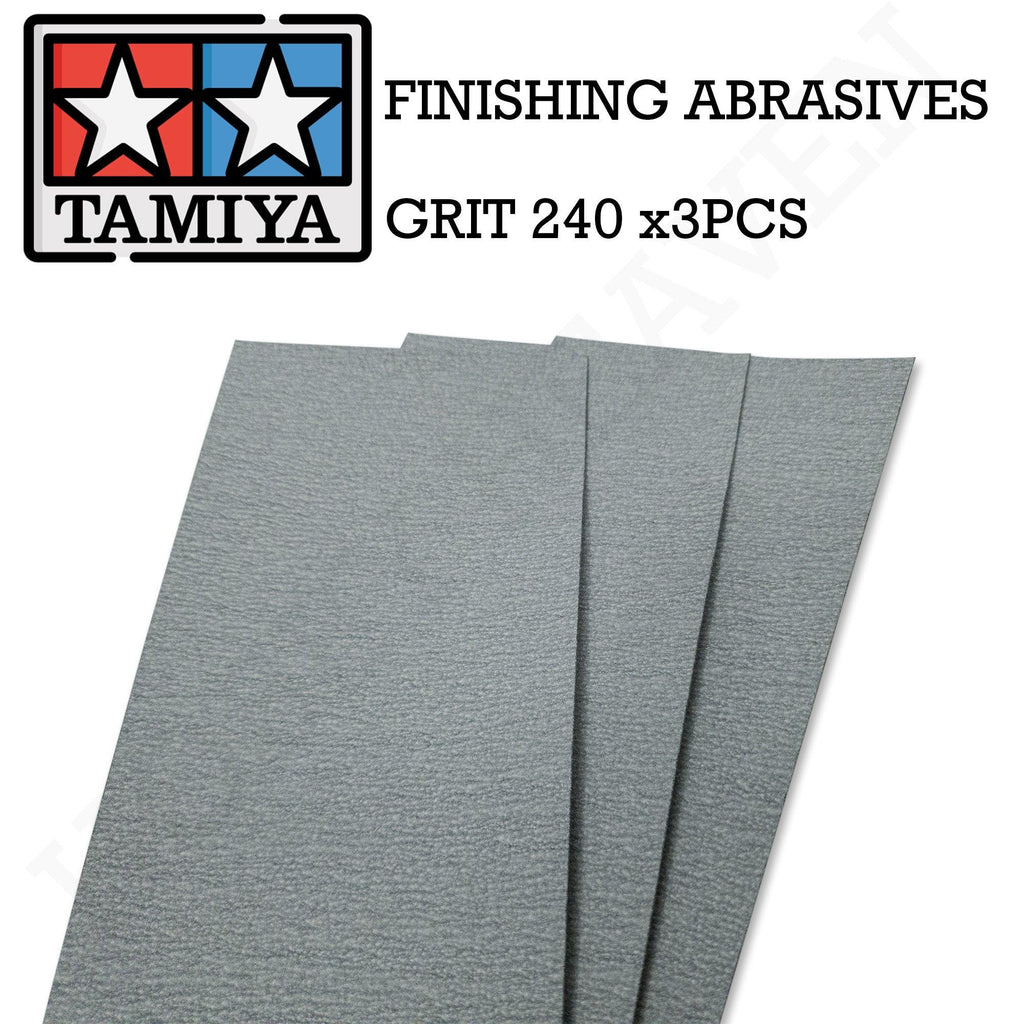 Tamiya Finishing Abrasive P240 X 3 87093 - Hobby Heaven