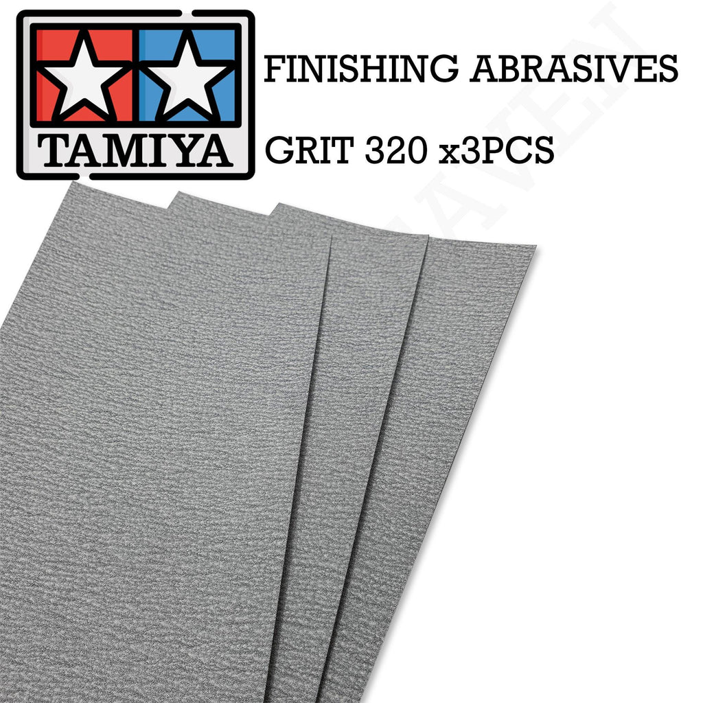 Tamiya Finishing Abrasive P320 X 3pcs 87094 - Hobby Heaven