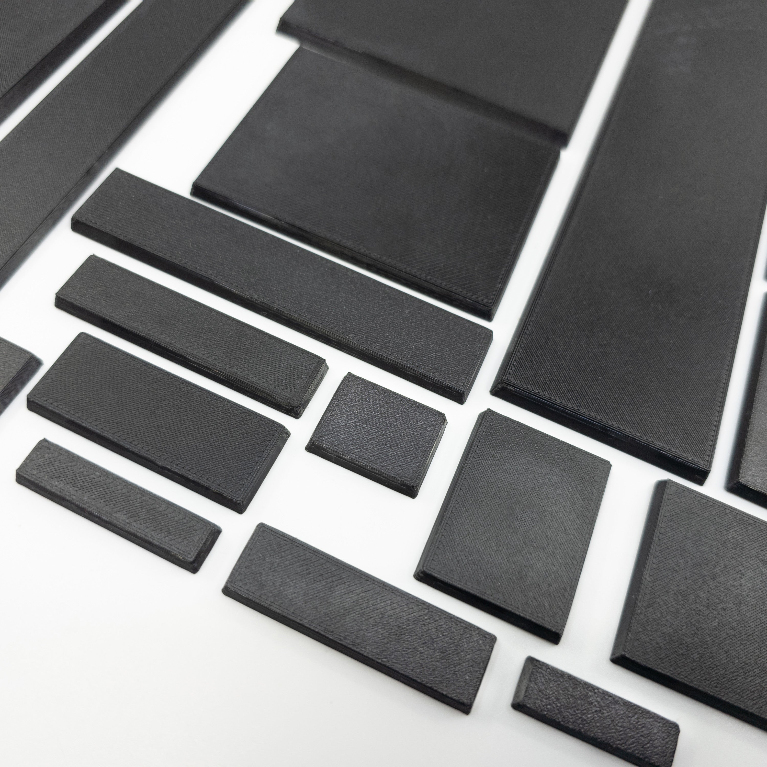Rectangle Bases Range Sizes - 125x50mm to 200x175mm Large Sizes 3d Print Full Range Tabletop Games