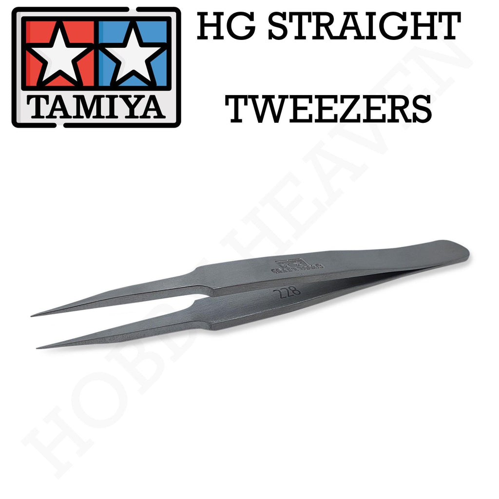 Tamiya Hg Straight Tweezers 74048 - Hobby Heaven