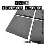 75mm Square Textured Bases 3d Printed