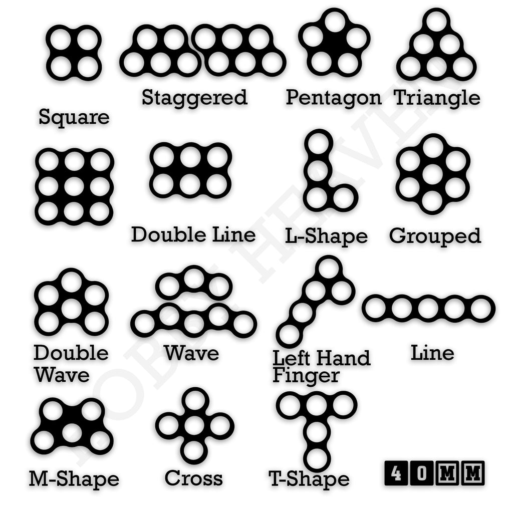 40mm Movement Trays for Miniatures | Tabletop Wargames Compatible | Full Range