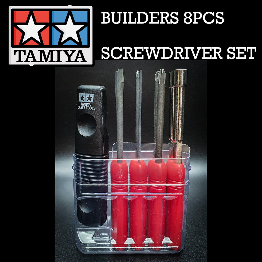 Tamiya Builders 8pcs Screwdriver Set 74023 - Hobby Heaven