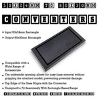 50x24mm to 60x30mm Rectangle Bases Converters ABS Plastic