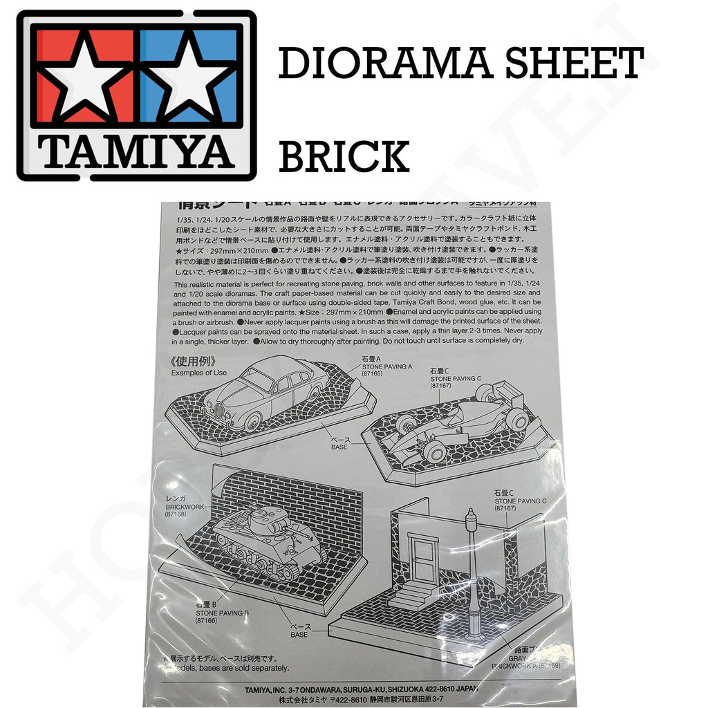 Tamiya Diorama Sheet (Brick) 87168 - Hobby Heaven