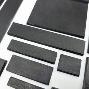 Rectangle Bases Range Sizes - 20x15mm to 75x25mm Small Sizes 3d Print Full Range Tabletop Games