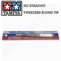 Tamiya Hg Straight Tweezers Round Tip 74109 - Hobby Heaven
