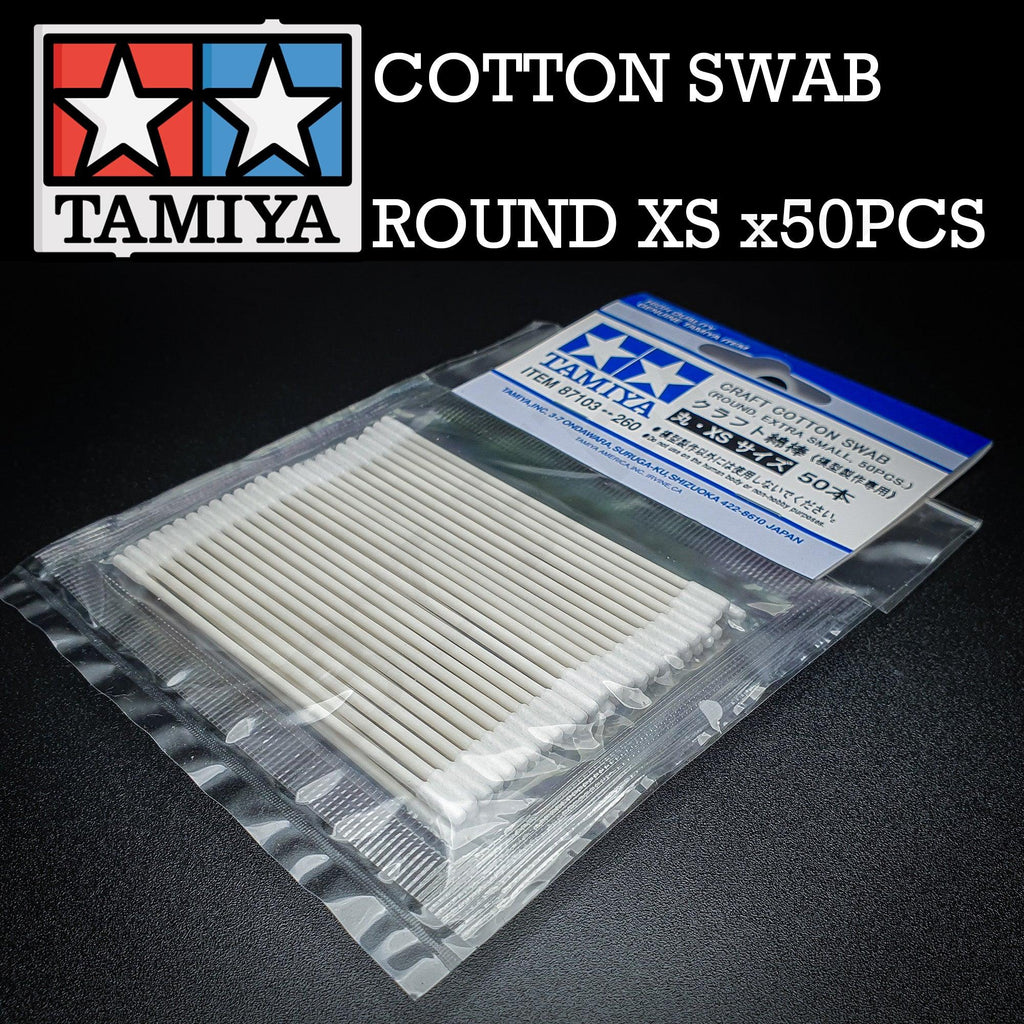 Tamiya Cotton Swab Round Xtra Small x50 87103 - Hobby Heaven
