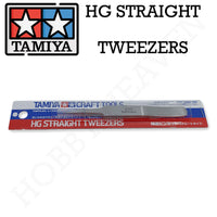 Tamiya Hg Straight Tweezers 74048 - Hobby Heaven