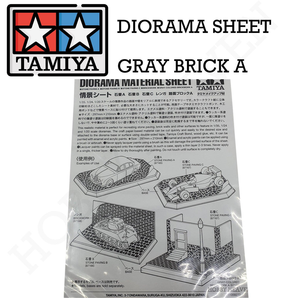 Tamiya Diorama Sheet (Gray Brick A) 87169 - Hobby Heaven