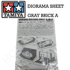 Tamiya Diorama Sheet (Gray Brick A) 87169 - Hobby Heaven