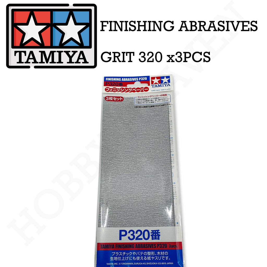 Tamiya Finishing Abrasive P320 X 3pcs 87094 - Hobby Heaven