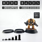 Open Basing System Hero Bases Display Extenders .stl Pack