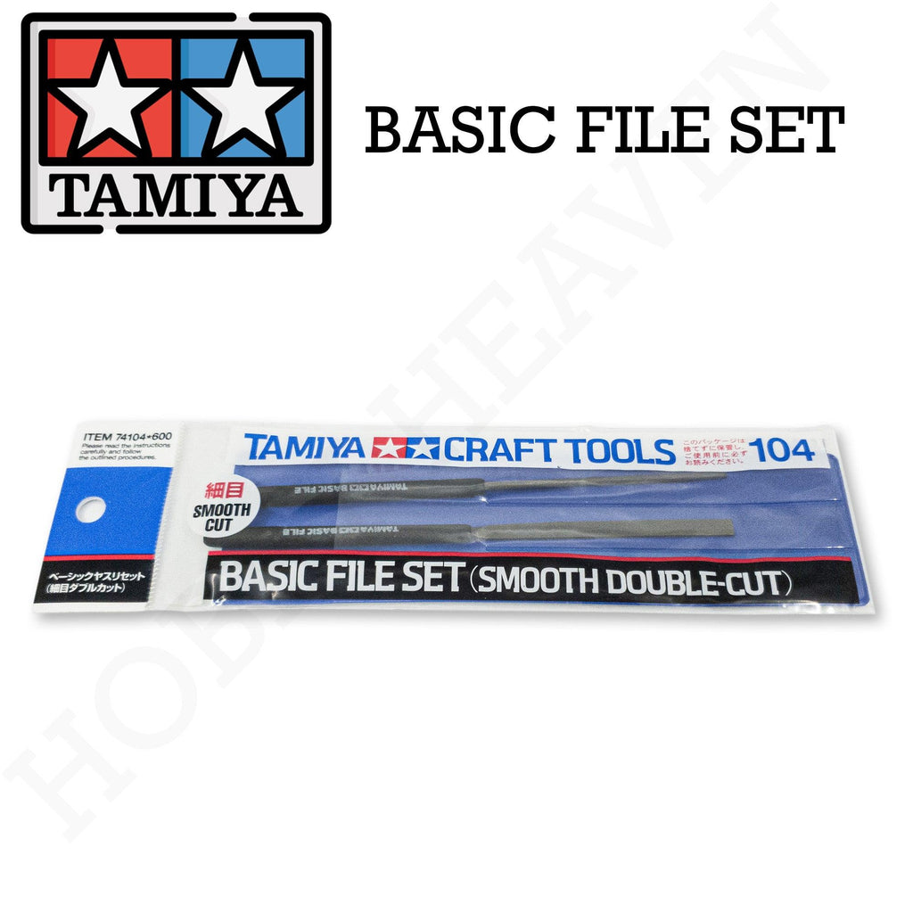 Tamiya Basic File Set Smooth Double Cut 74104 - Hobby Heaven