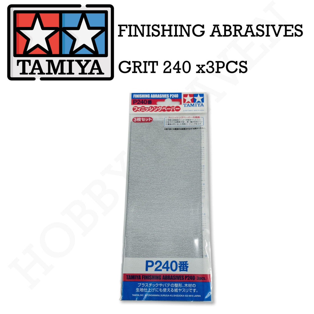 Tamiya Finishing Abrasive P240 X 3 87093 - Hobby Heaven