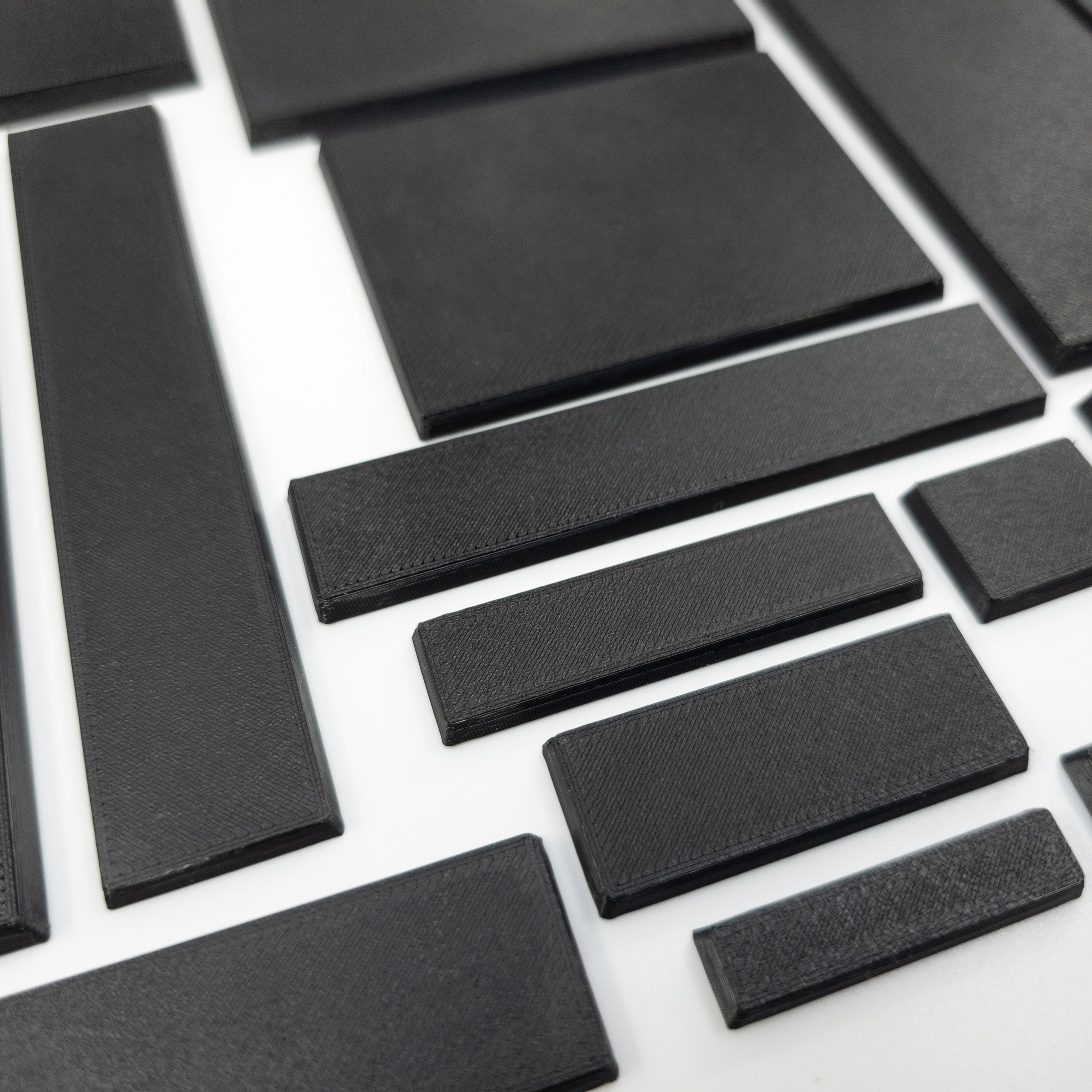 Rectangle Bases Range Sizes - 125x50mm to 200x175mm Large Sizes 3d Print Full Range Tabletop Games