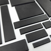 Rectangle Bases Range Sizes - 20x15mm to 75x25mm Small Sizes 3d Print Full Range Tabletop Games
