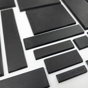Rectangle Bases Range Sizes - 20x15mm to 75x25mm Small Sizes 3d Print Full Range Tabletop Games