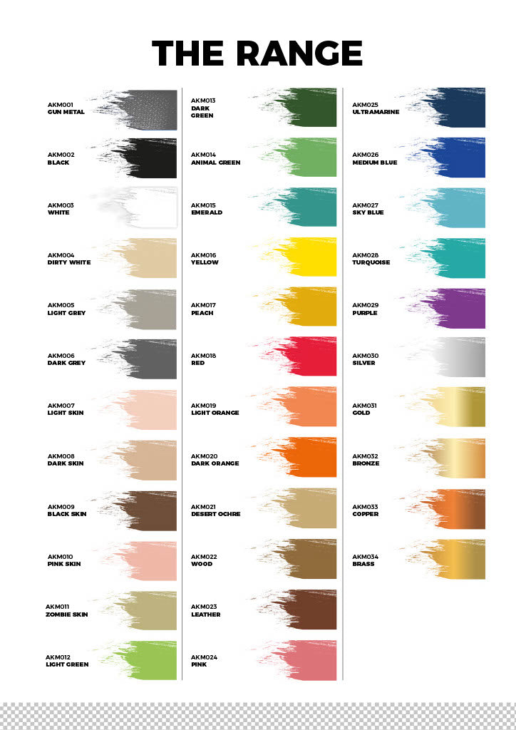 AK Interactive Playmarkers Paint Marker Sets – Full Range for Miniatures & Models