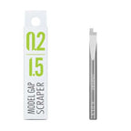 GS 0.2/1.5 mm gap scraper bit beside its retail box