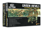 The same starter army in its newer Green Devils box, contents printed on the front